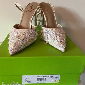 Sam Edelman AVRIL SLINGBACK PUMP ivory